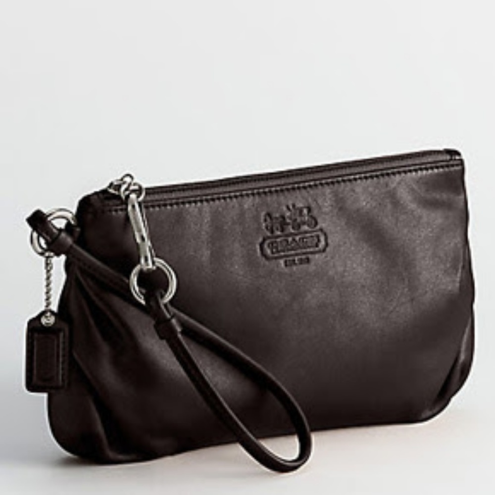 Coach Ali Wristlet Mahogany 42647